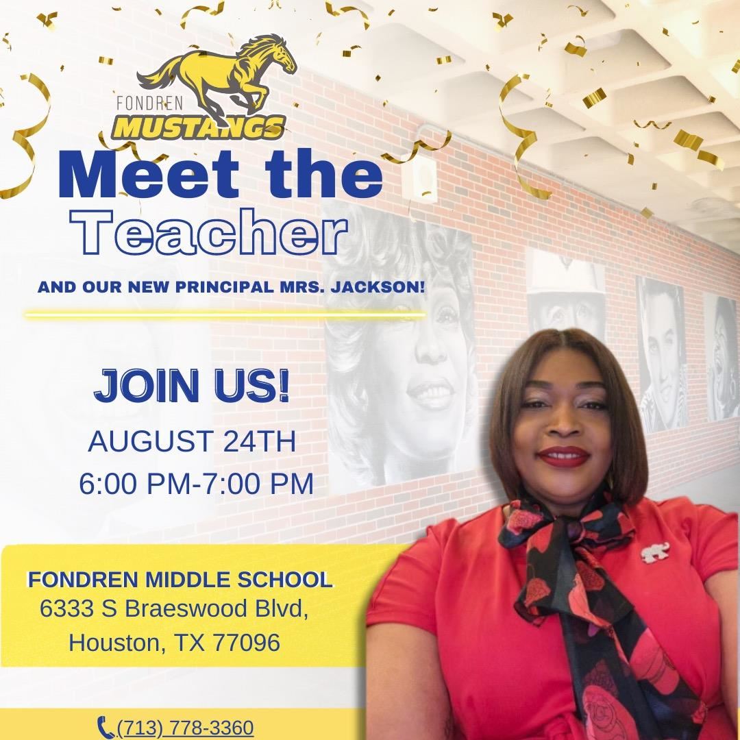 Meet The Teacher and New Principal